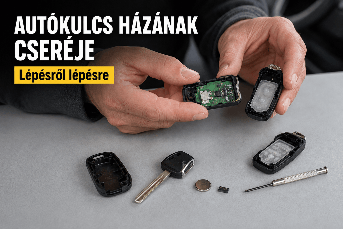 Autókulcs házának cseréje lépésről lépésre