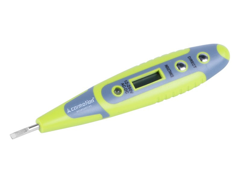 DC / AC feszültségmérő LCD kijelzővel, 12-250V