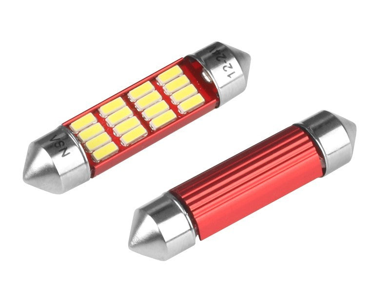 Izzó VISION Festoon SV85 39 mm 1224V 12x 4014 SMD LED nem poláris CANBUS fehér 2 db – kép 2