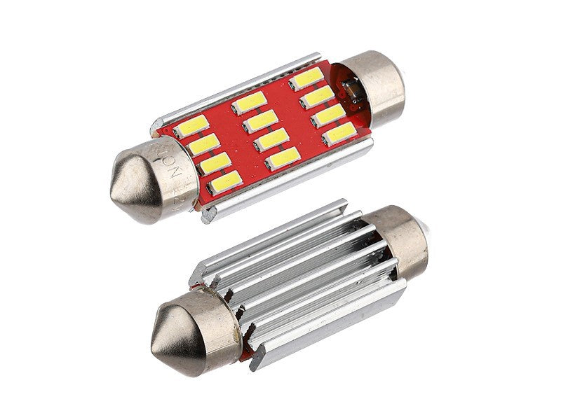 Izzó VISION Festoon SV85 41mm 1224V 12x 4014 SMD LED CANBUS fehér 2 db – kép 2