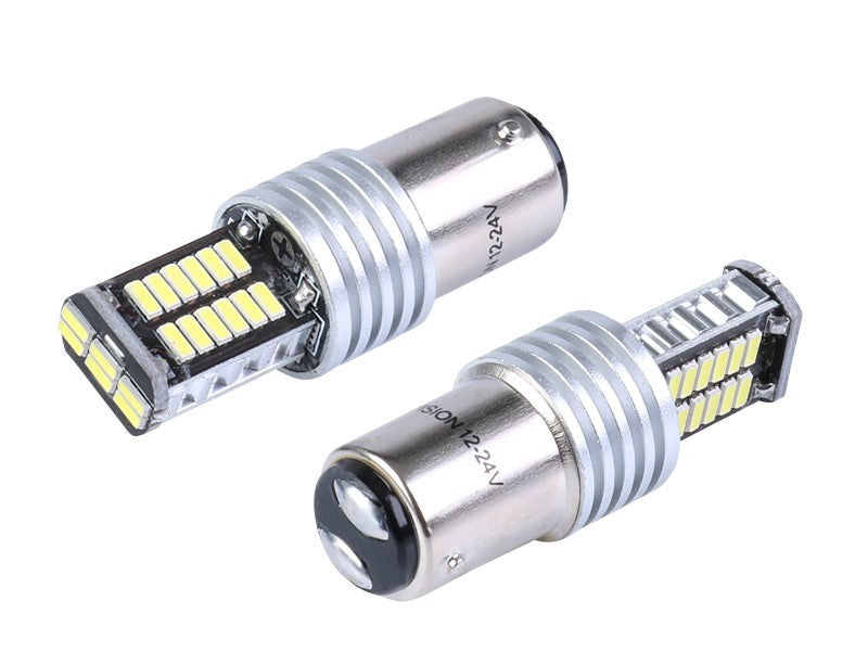 izzó VISION P21 5W BAY15d 1224V 30x 4014 SMD LED CANBUS fehér 2 db – kép 2