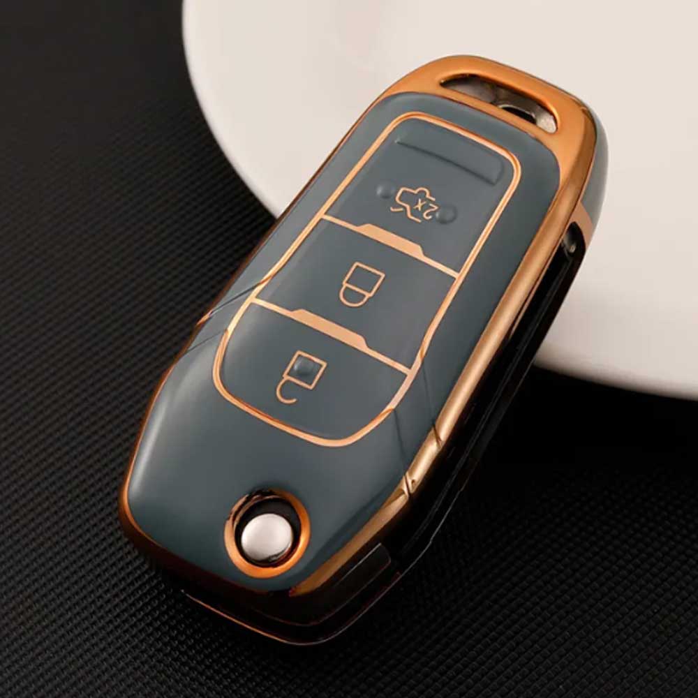 Ford 3 gombos TPU kulcstok több színben