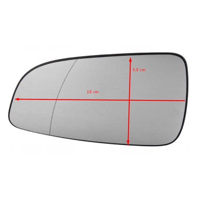 Opel Astra H (dobozos) bal oldali fűthető tükörlap 2004-2010