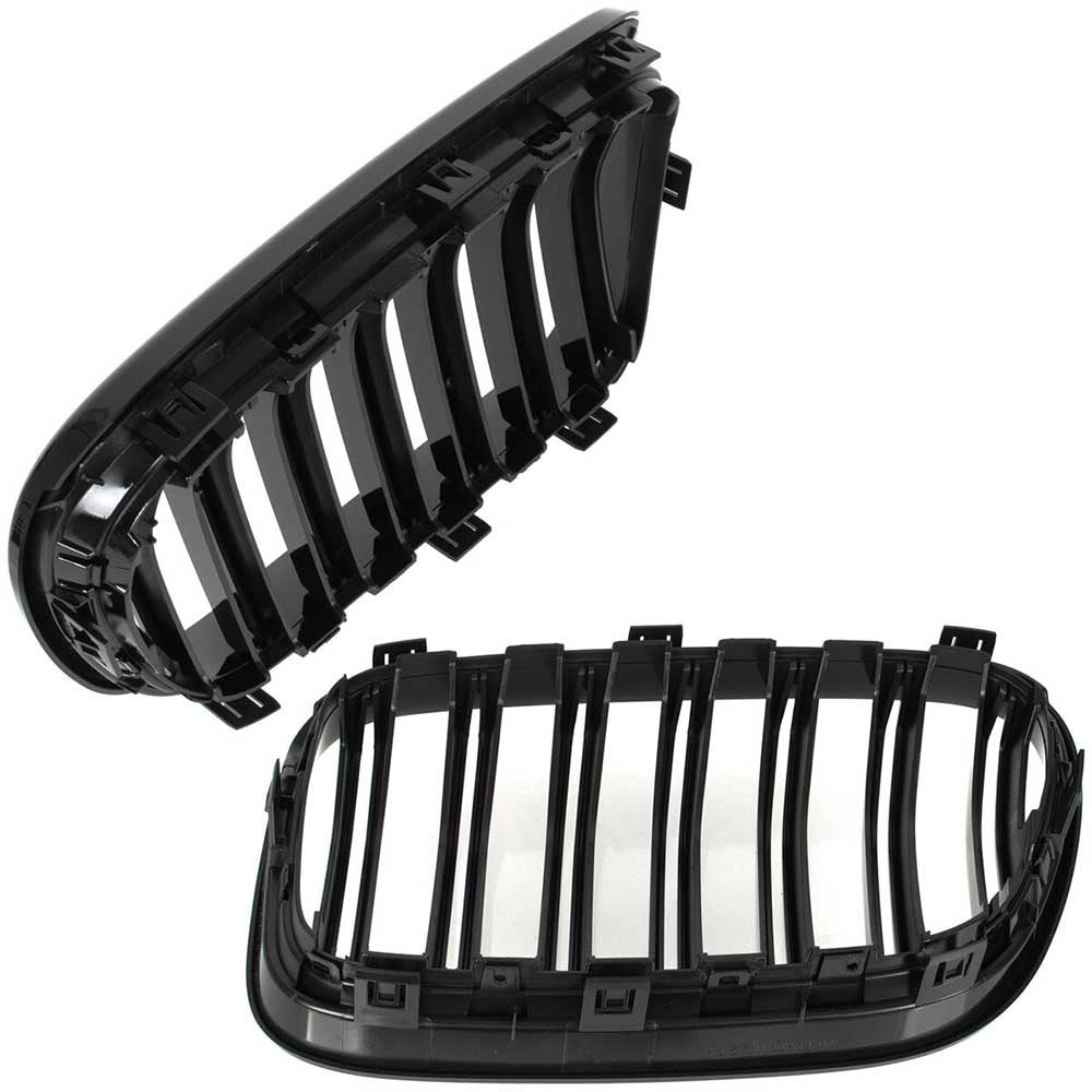 BMW X3 F25 hűtőrács (fényes fekete, double bar – bal+jobb) 2011-2014