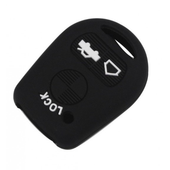 BMW kulcs szilikon tok 3 gombos Fekete-fehér