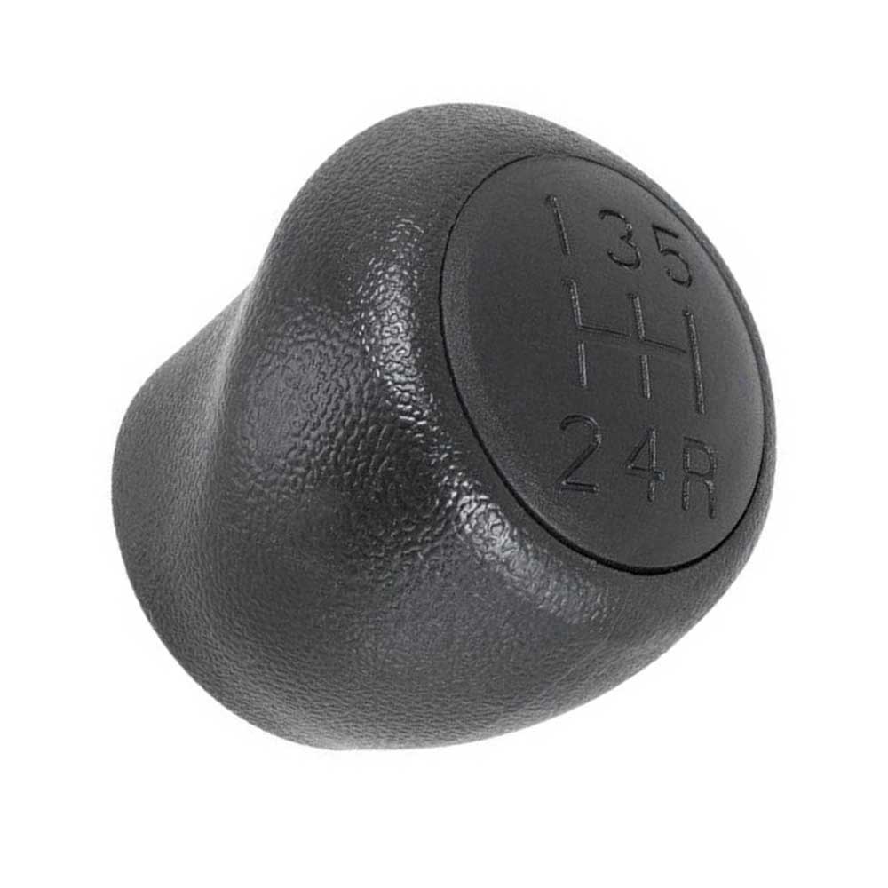 Fekete színű, 5 sebességes Fiat váltógomb. Matt fekete számlappal.