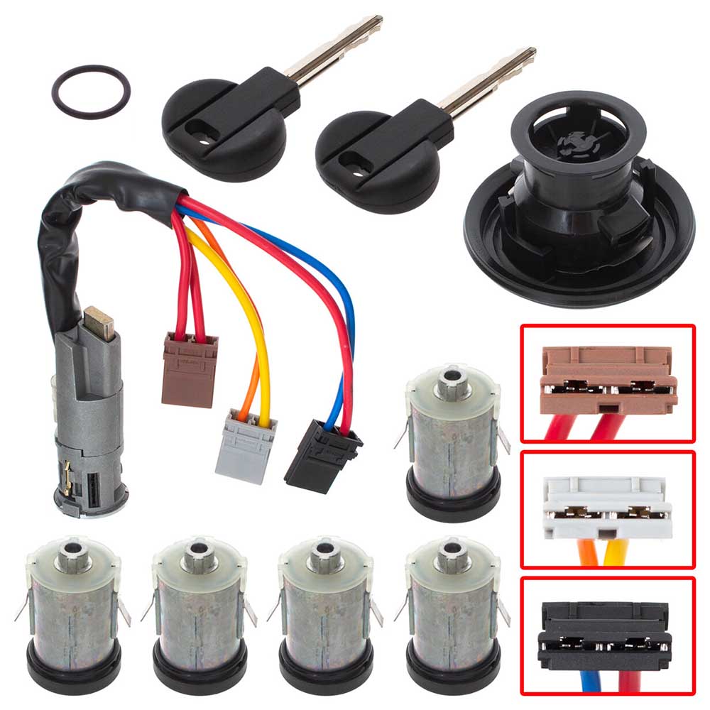 Fiat Scudo Komplett Gyújtáskapcsoló és zár szett 1994-2006 illesztés