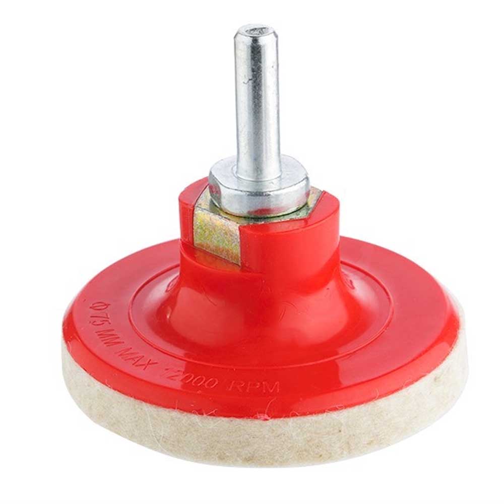 Filc polírozó párna 75 mm x 10 mm-es átmérővel, M14 adapterrel