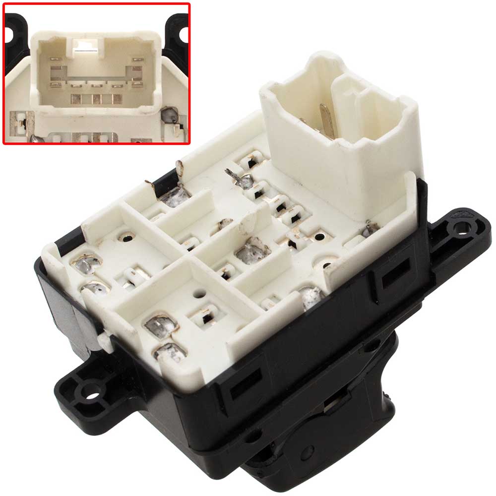 Hyundai - Kia bal oldali ablakemelő kapcsoló (2 gombos)