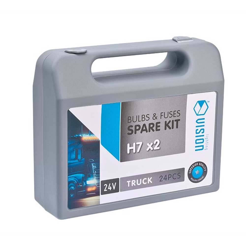 Kamionos izzó-és biztosíték készlet - H7 x2/ 24V