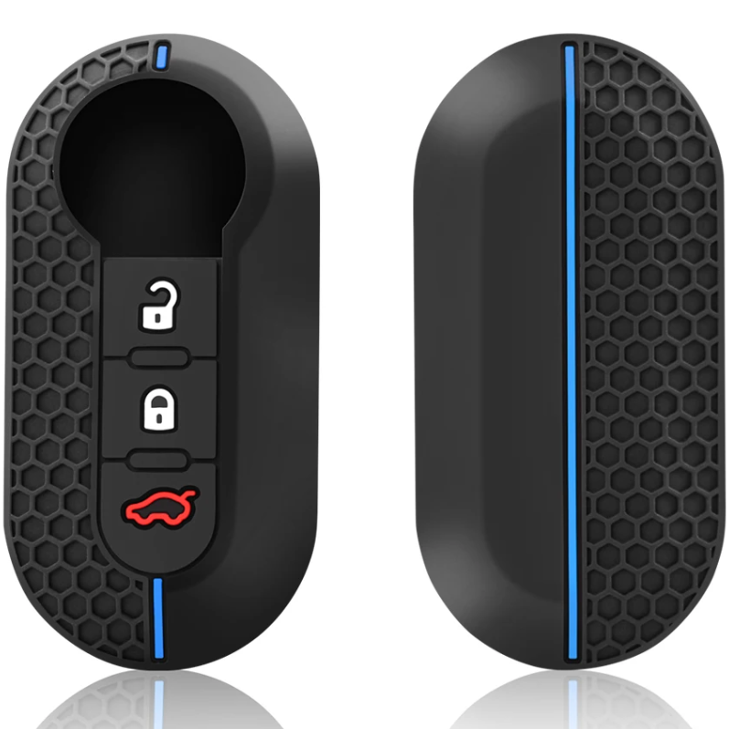 Lancia kulcs szilikon tok 3 gombos Kék