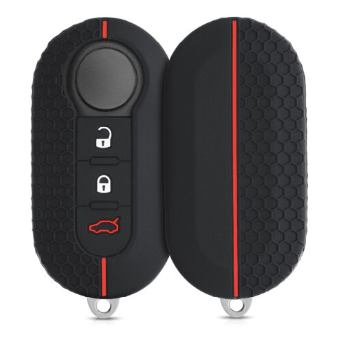 Peugeot kulcs szilikon tok 3 gombos Piros