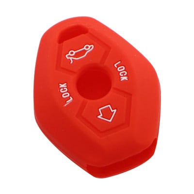 BMW kulcs szilikon tok 4 gombos Piros