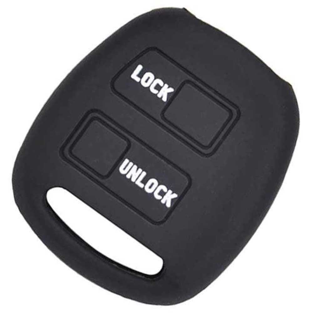 Fekete színű, 2 gombos Toyota kulcs szilikon tok.