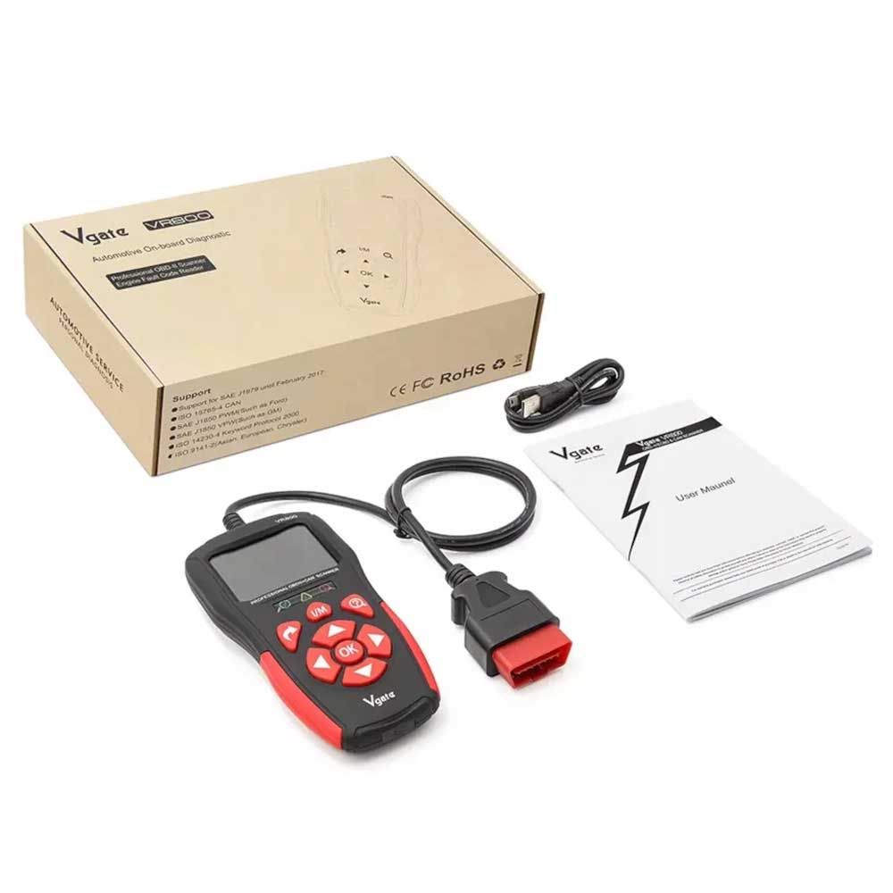 Vgate VR800 OBDII hibakód olvasó diagnosztikai szkenner