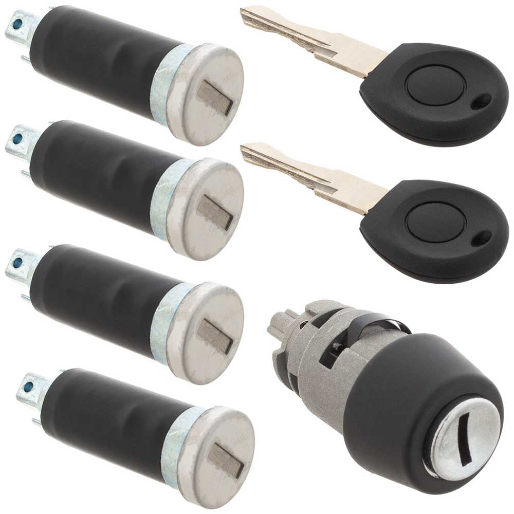 VW Transporter T4 Gyújtáskapcsoló és ajtózár zárhenger szett 1990-2003