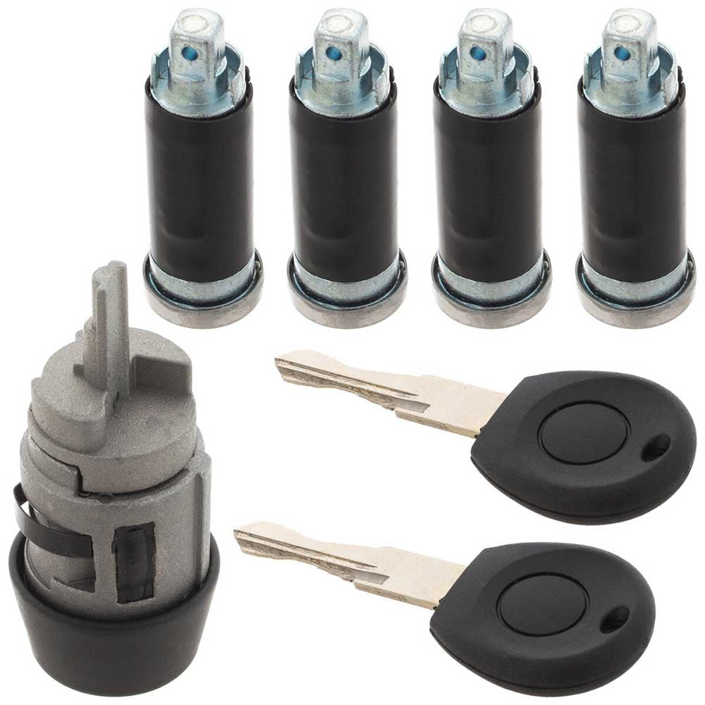 VW Transporter T4 Gyújtáskapcsoló és ajtózár zárhenger szett 1990-2003