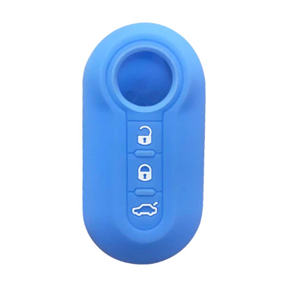 Fiat 3 gombos szilikon tok - Világoskék