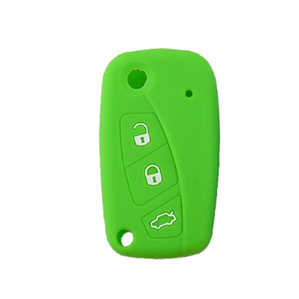 Fiat zöld kulcs szilikon tok