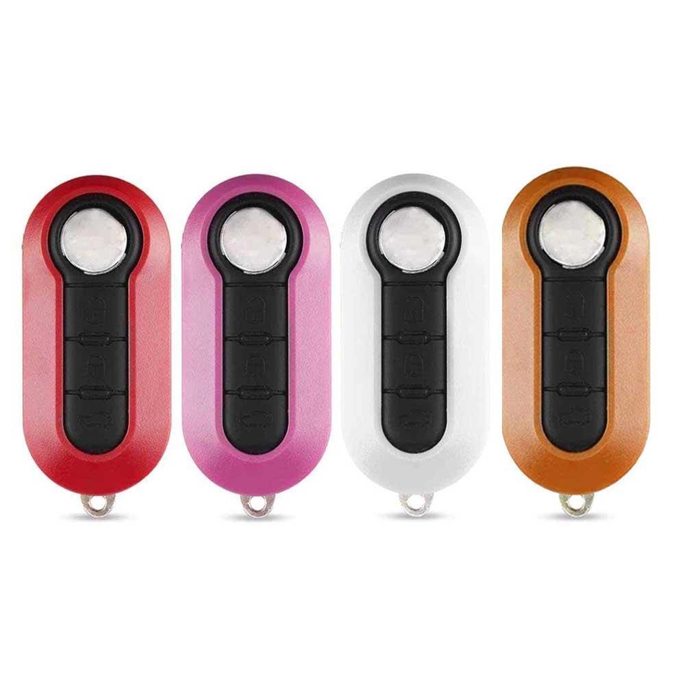 3 gombos, piros, rózsaszín, fehér és narancssárga színű Lancia bicskakulcsok fekete színű gombsorral.