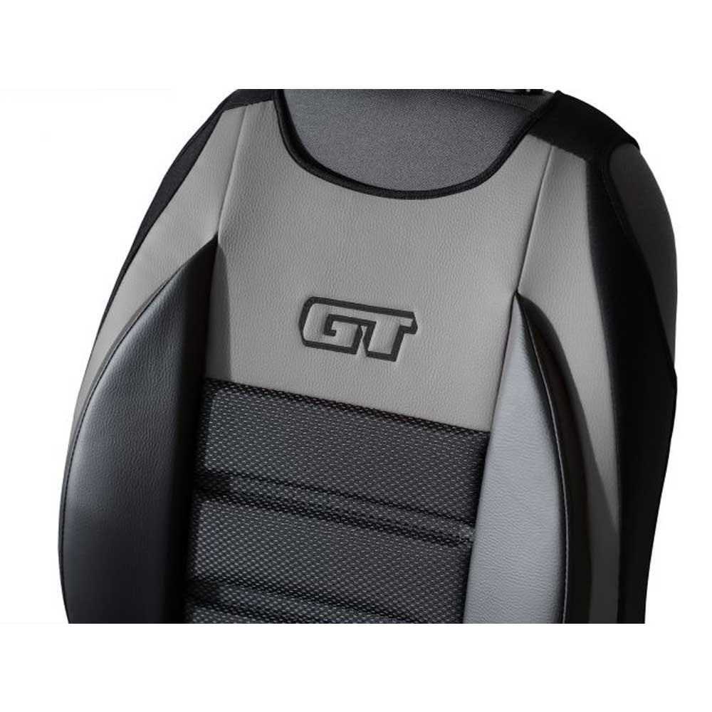 GT Ergonomic Univerzális 1 részes huzat vezetői ülésekhez szürke színben, profilozott háttámlával, ökológiai bőr és szövet anyagokból
