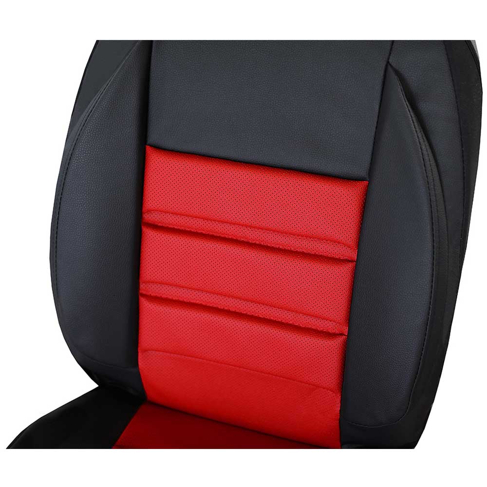 Performance Ergonomic univerzális vezetői üléshuzat piros színben, perforált ökológiai bőrből