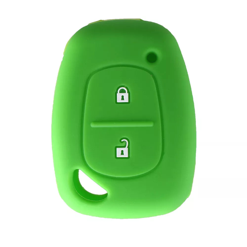 Renault 2 gombos szilikon tok zöld