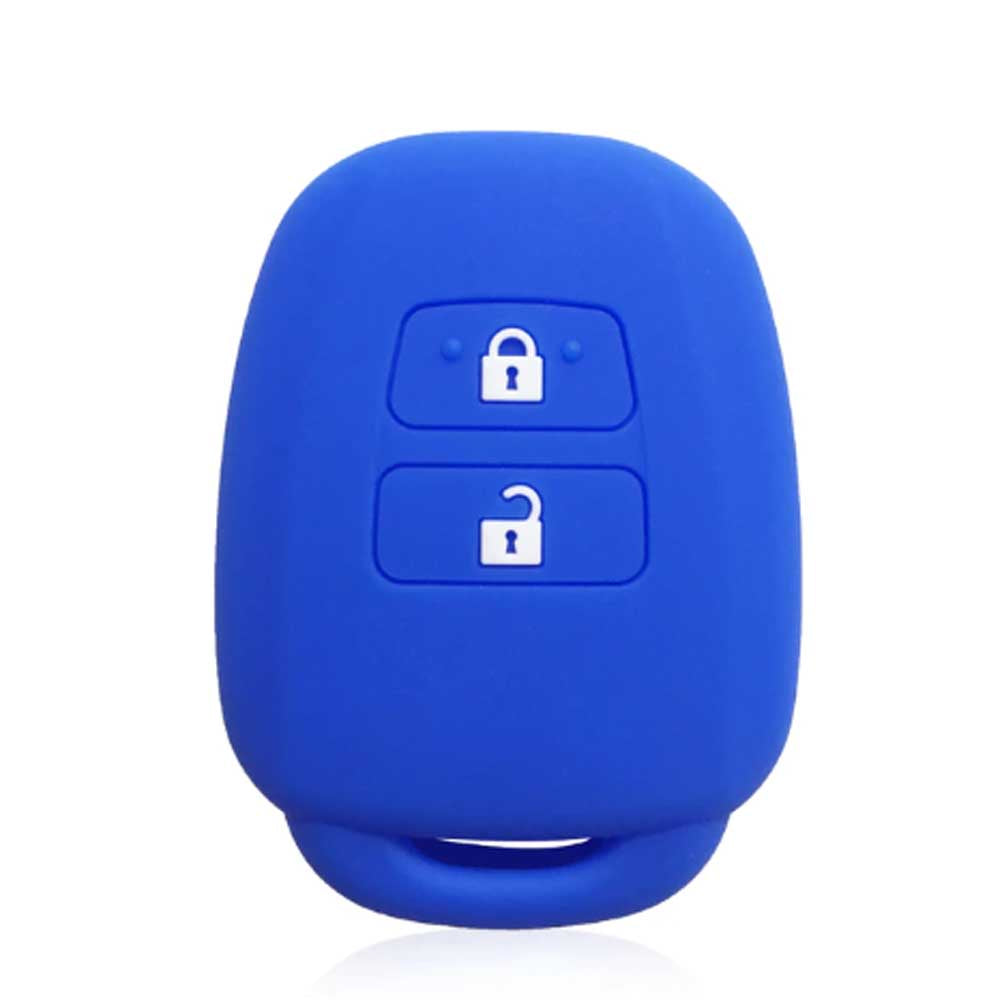 Kék színű, 2 gombos Toyota kulcs szilikon tok.
