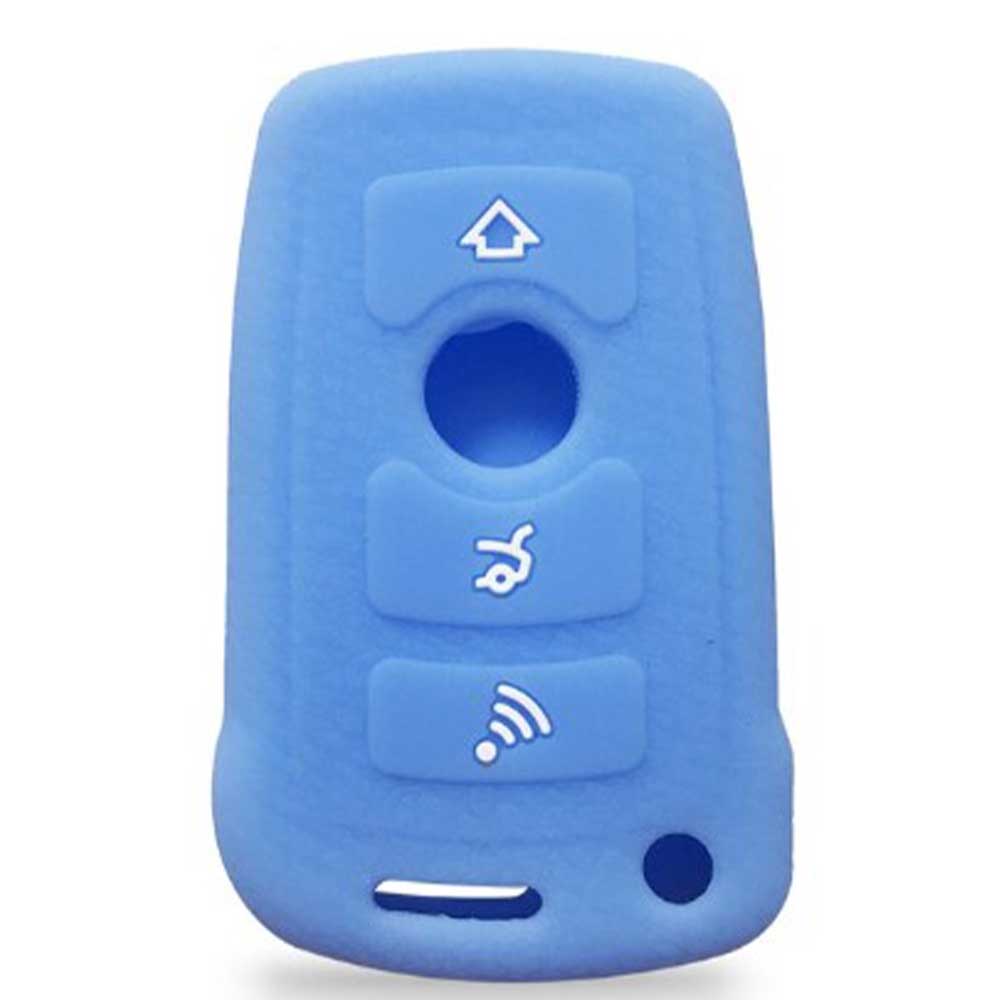BMW kulcs szilikon tok 3 gombos - Kék