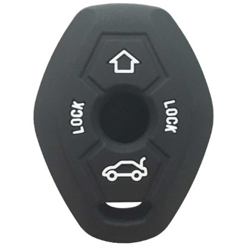 BMW 4 gombos kulcs szilikontok fekete színben