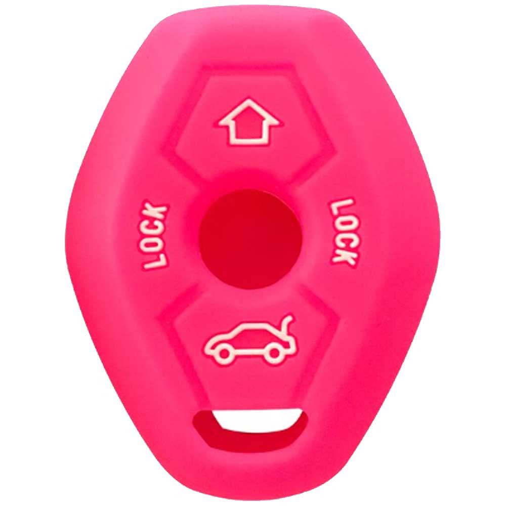 BMW 4 gombos kulcs szilikontok pink színben
