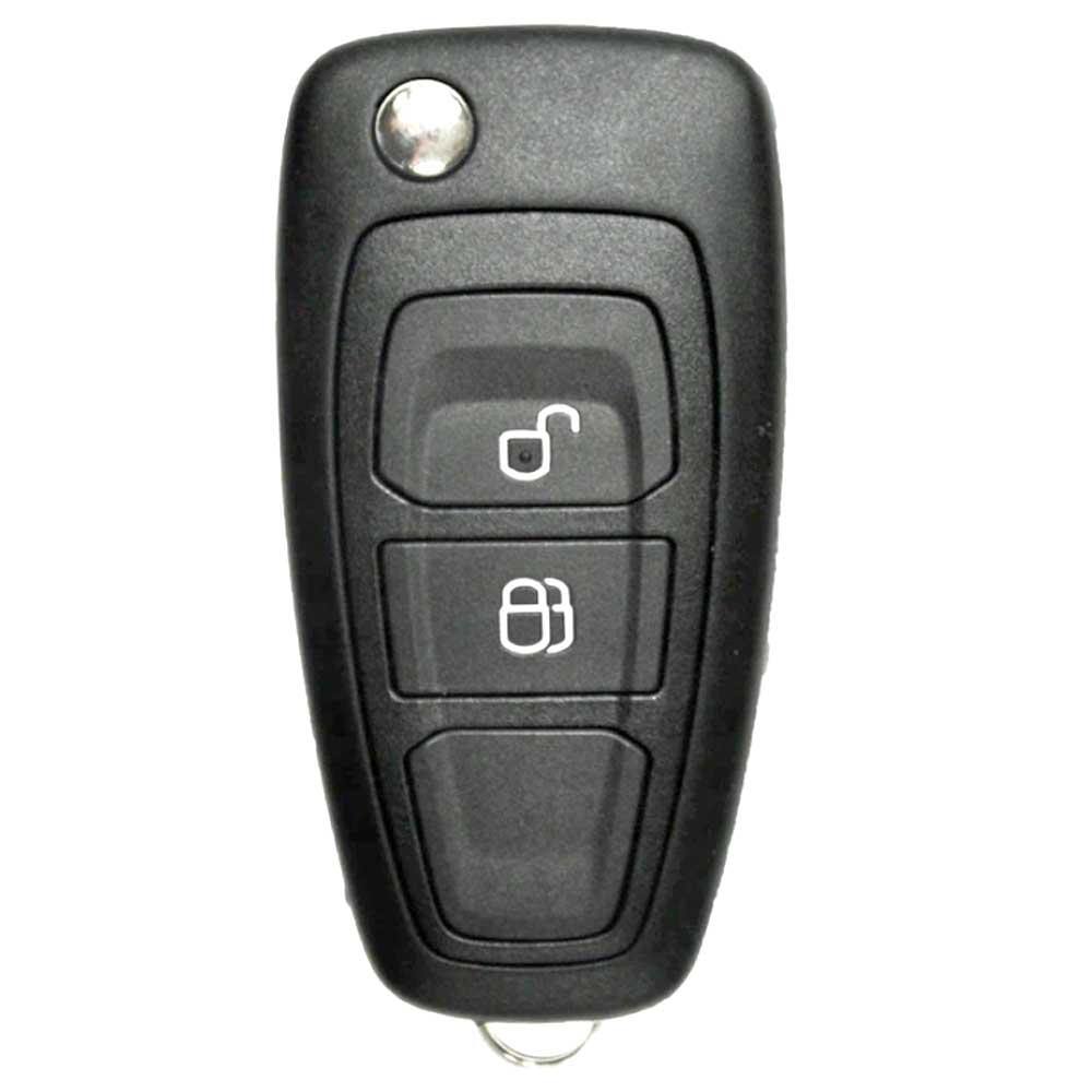 Fekete színű, 2 gombos Ford kulcs, bicskakulcs.