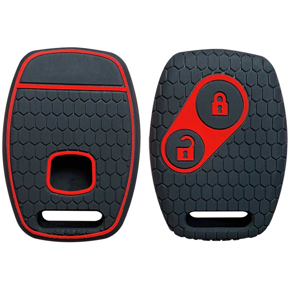 Honda 2 gombos kulcs szilikontok fekete színben