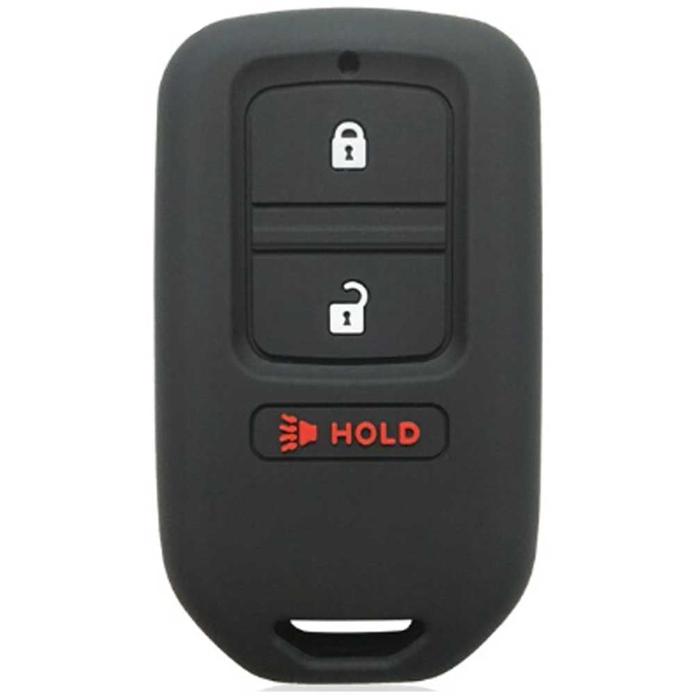 Honda 3 gombos kulcs szilikon tok fekete színben