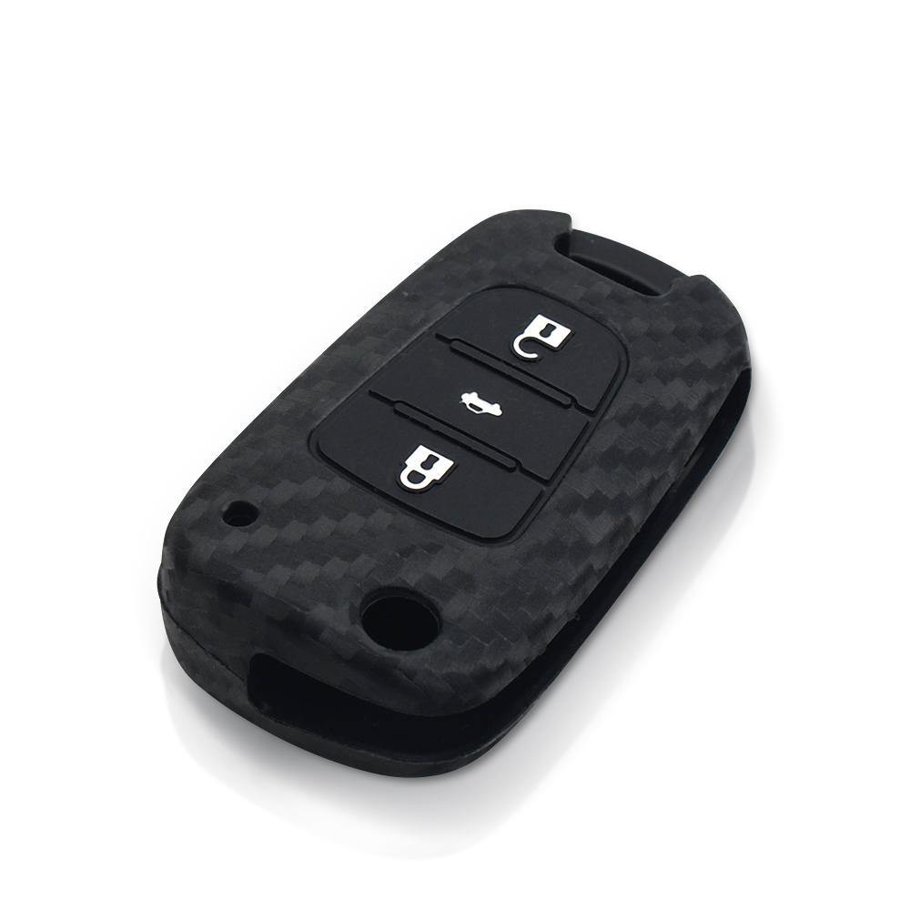 Hyundai szilikon tok 3 gombos Carbon