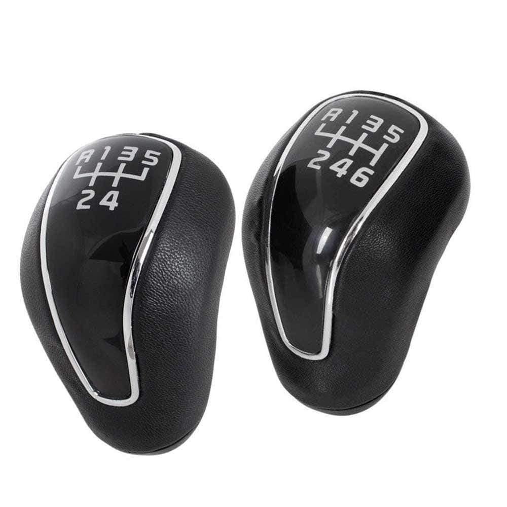 Fekete színű, 5 és 6 sebességes Kia váltógomb. Fekete számlappal, króm számlapkerettel.