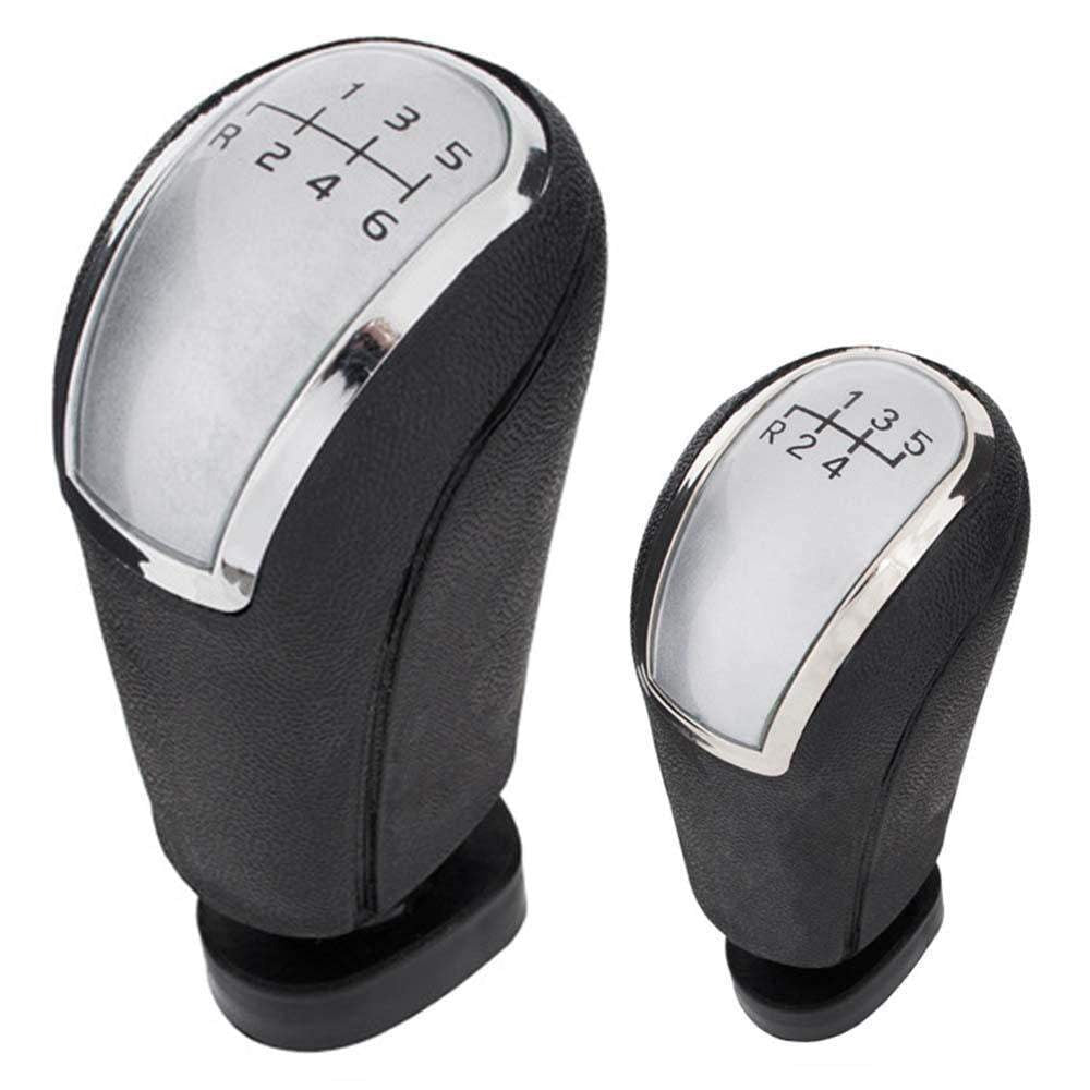 Fekete színű, 5 és 6 sebességes Mercedes váltógomb. Ezüst számlappal, króm számlapkerettel.