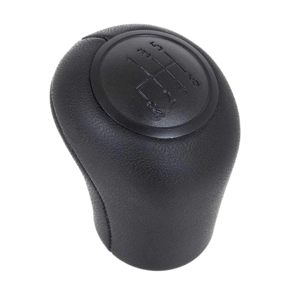 Fekete, bőrözött 6 sebességes Mercedes váltógomb. Matt fekete, 6 fokozatos számlappal.