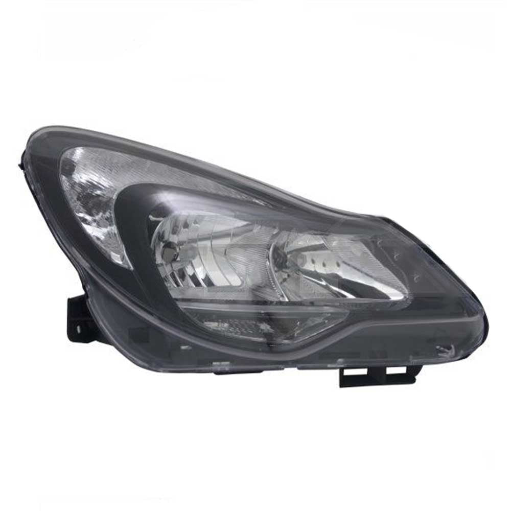 Opel Corsa D bal első fényszóró fekete 2006-2014