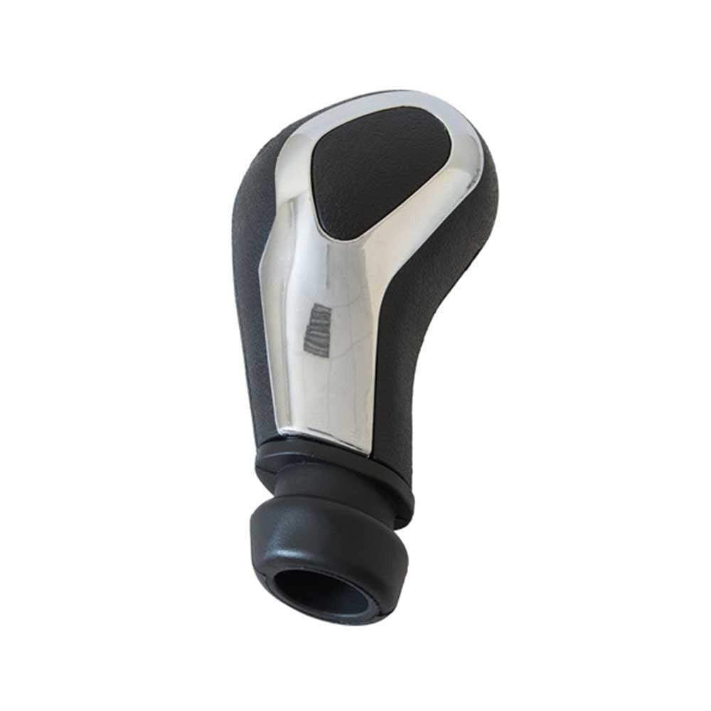 Fekete, krómozott 5 sebességes Peugeot váltógomb.