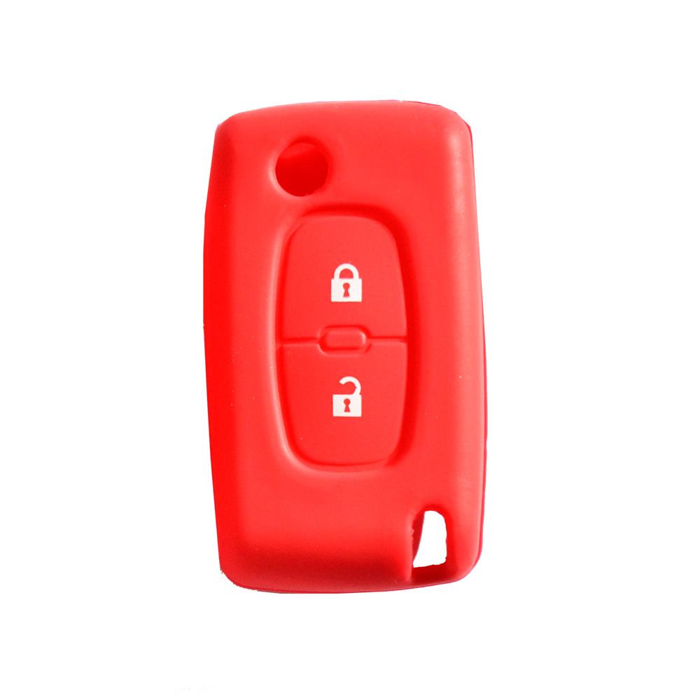 peugeot-2-gombos-szilikon-tok-piros