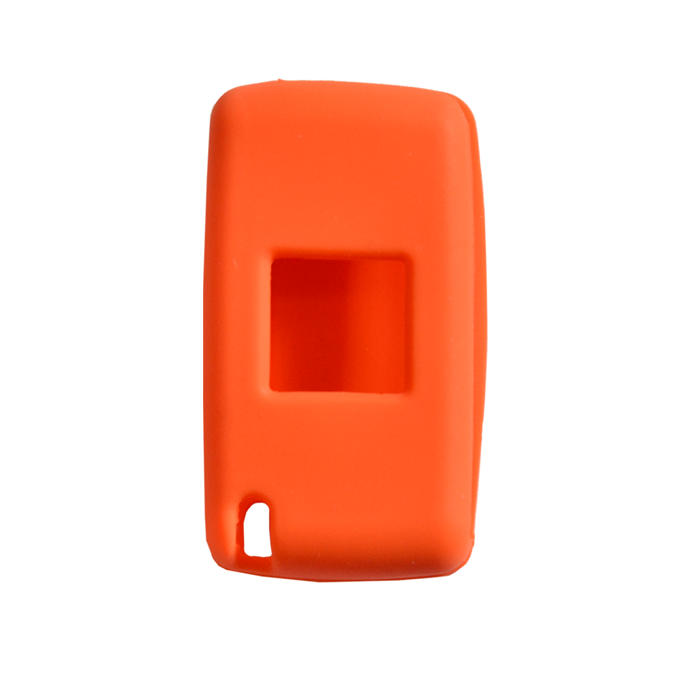 Peugeot 2 gombos szilikon tok NARANCSSÁRGA