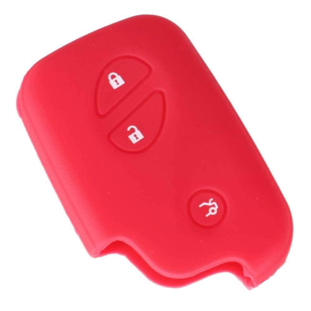Lexus 3 gombos szilikon tok piros