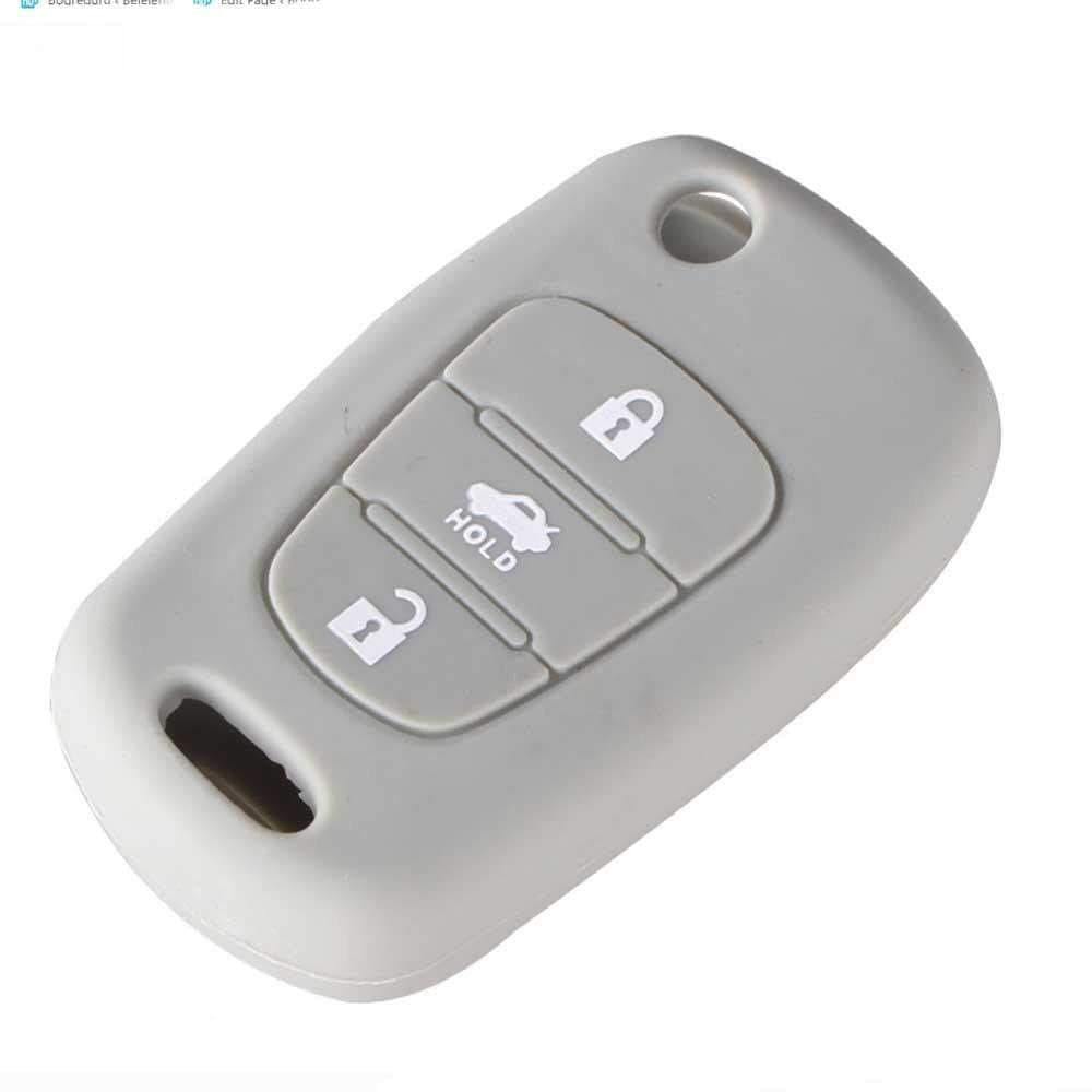 Hyundai bicskakulcs szilikon tok szürke