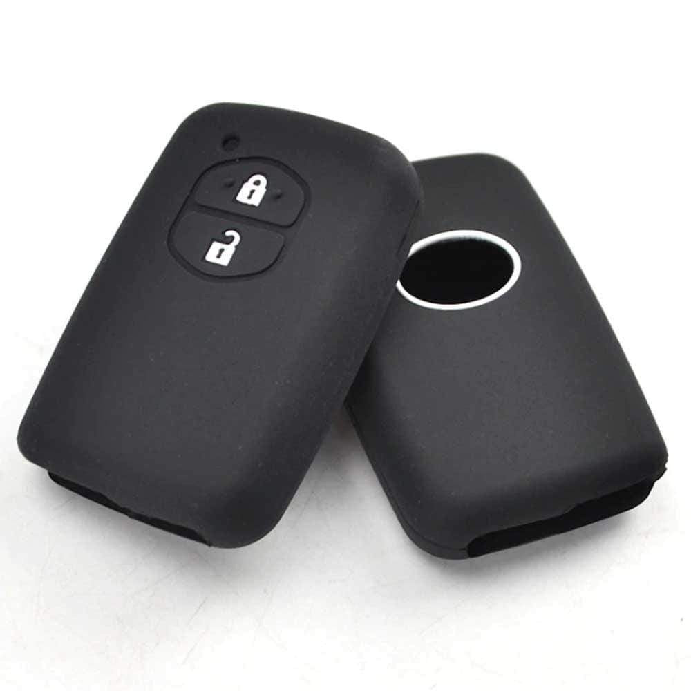 Fekete színű, 2 gombos Toyota kulcs szilikon tok.