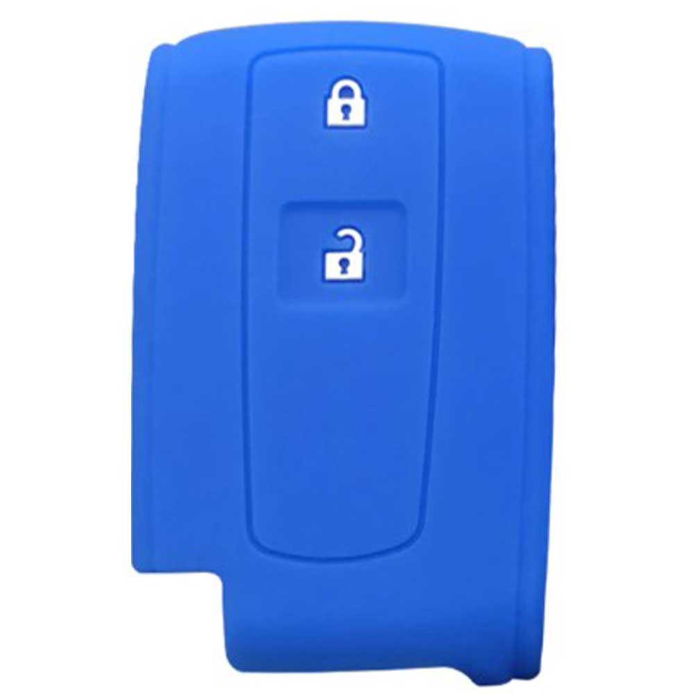 Kék színű, 2 gombos Toyota kulcs szilikon tok.