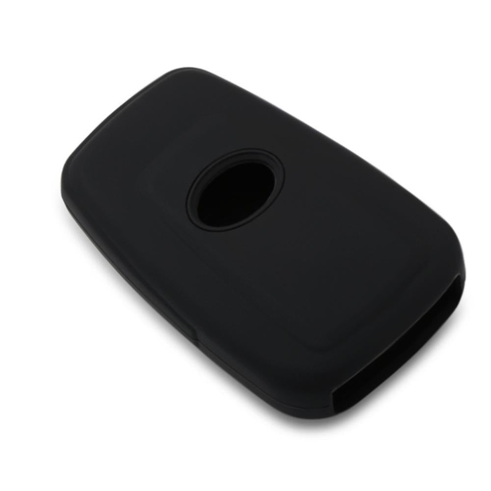 Fekete színű, 3 gombos Toyota kulcs szilikon tok hátulja.