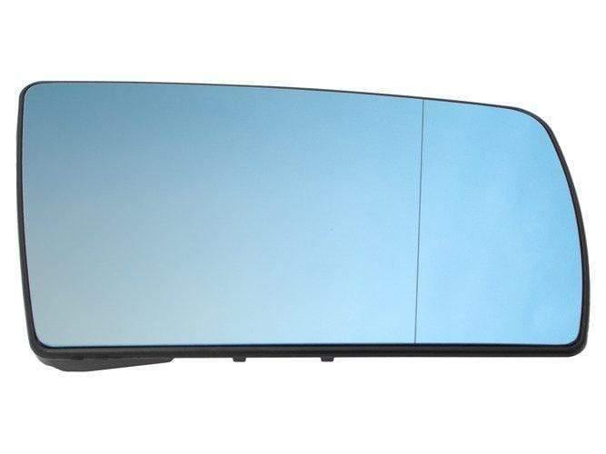 Oglindă sticlă Mercedes W140 S-class 95-98 încălzită, albastră, dreapta