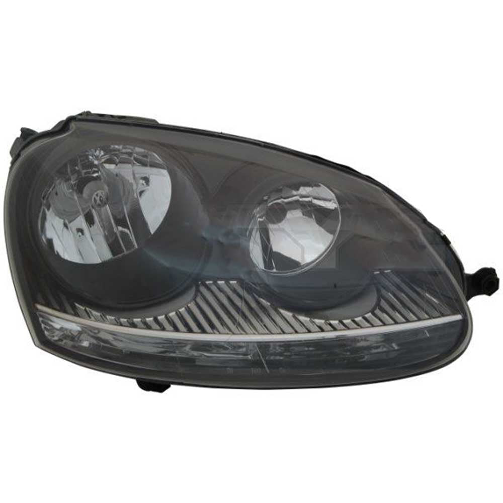 VW Golf V bal első fényszóró fekete 2003-2009