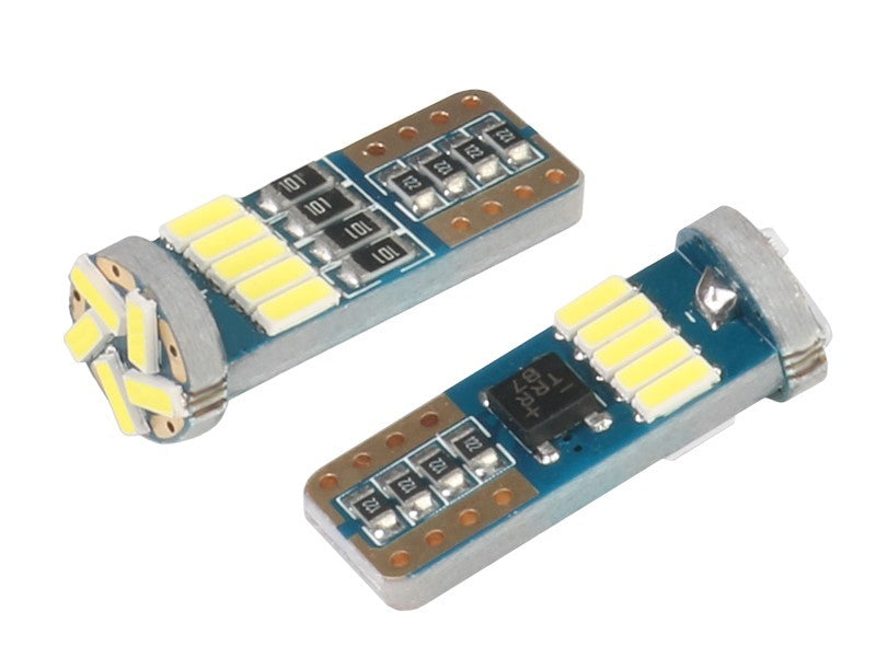 Izzó VISION W5W T10 12V 15x 4014 SMD LED nem poláris CANBUS fehér 2 db – kép 2